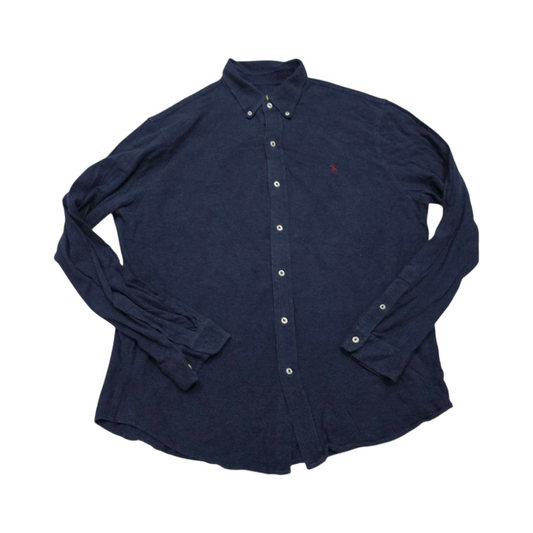 Camisa Ralph Lauren Xgrande Azul Featherweight Mesh