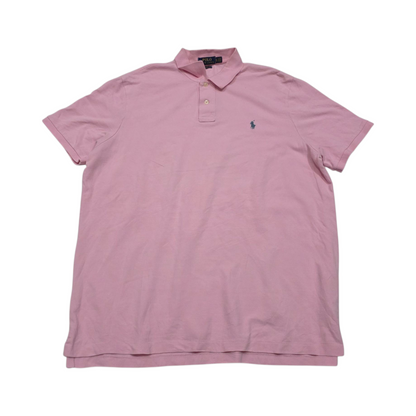 Playera Polo Ralph Lauren Xgrande Classic Fit Rosa Pony Azul