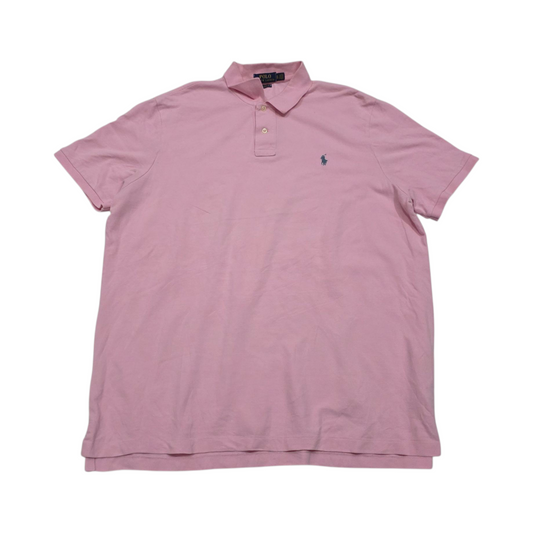 Playera Polo Ralph Lauren Xgrande Classic Fit Rosa Pony Azul