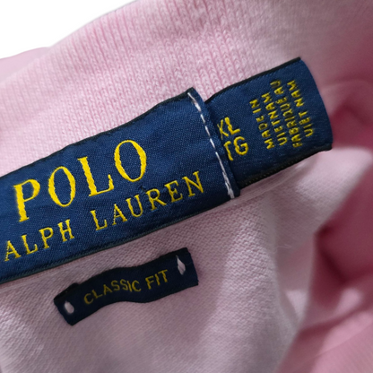 Playera Polo Ralph Lauren Xgrande Classic Fit Rosa Pony Azul