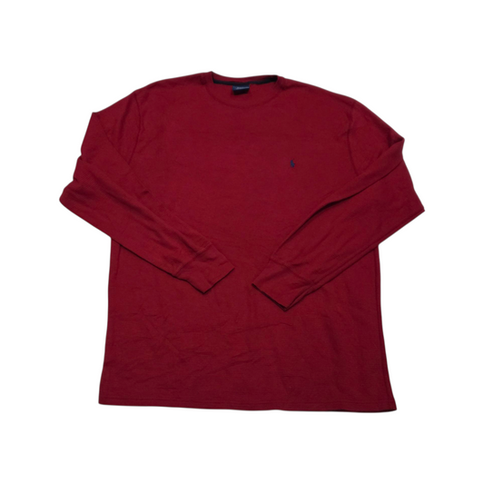 Playera Manga Larga Ralph Lauren 2xl Rojo Pony Azul