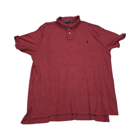 Playera Polo Ralph Lauren 2xl Custom Fit Coral Pony Azul