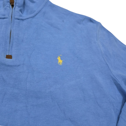 Sueter Ralph Lauren 2xl Azul Claro Pony Amarillo