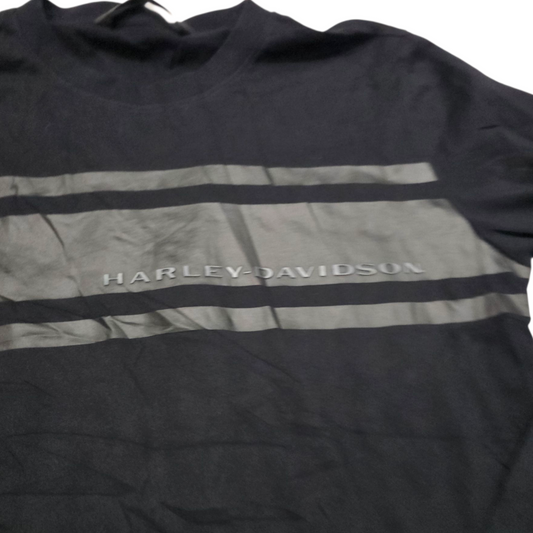 Playera Manga Larga Harley Davidson Chico S Negro