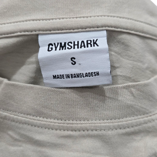 Playera Gymshark Chico S Cafe Claro