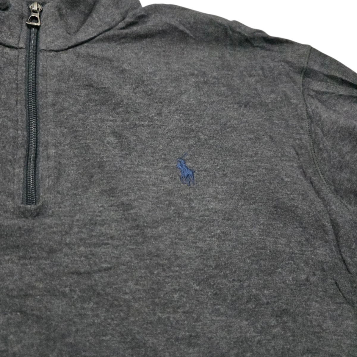 Sueter Ralph Lauren Grande 180/100a Gris Pony Azul