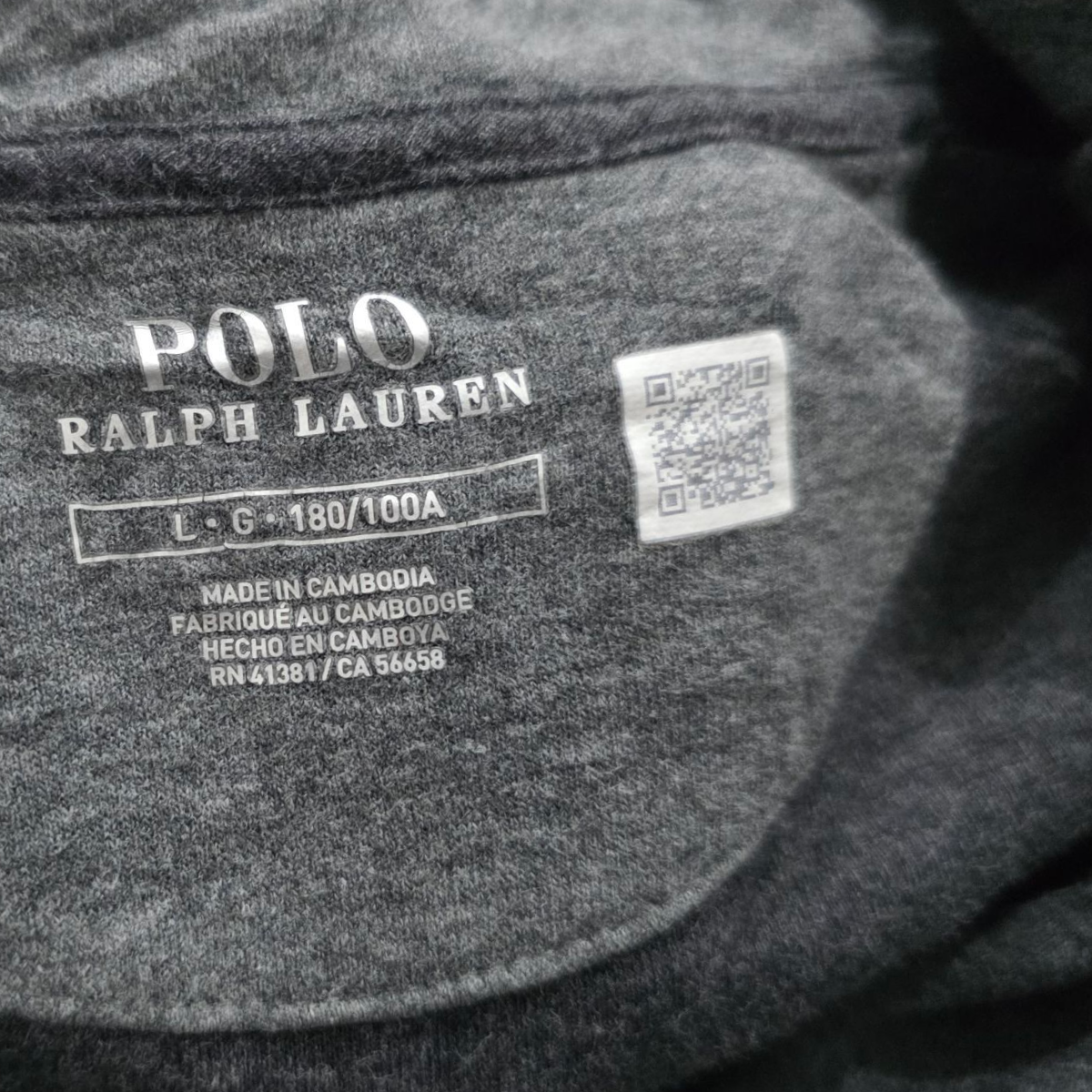 Sueter Ralph Lauren Grande 180/100a Gris Pony Azul