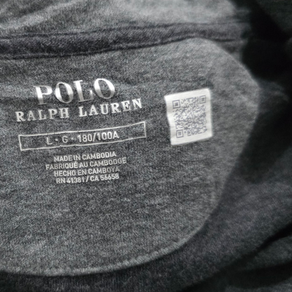 Sueter Ralph Lauren Grande 180/100a Gris Pony Azul