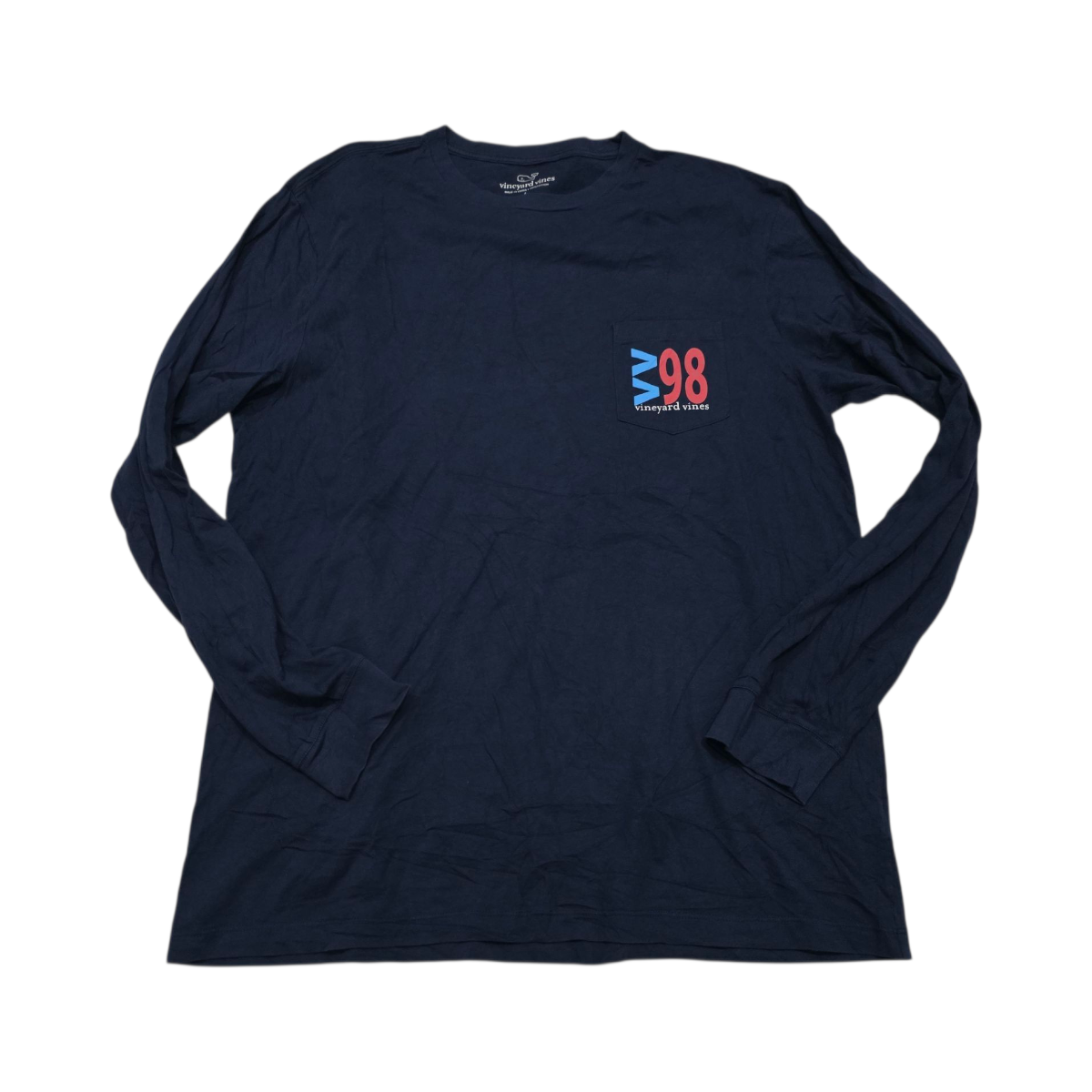 Playera Manga Larga Vineyard Vines Grande L Azul 98