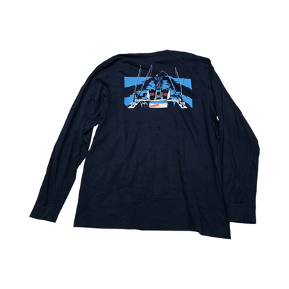 Playera Manga Larga Vineyard Vines Grande L Azul 98