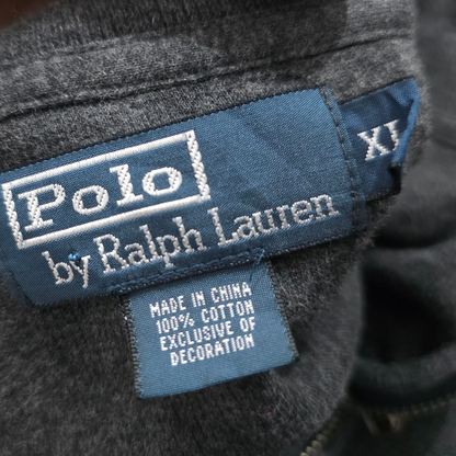 Sueter Ralph Lauren Xgrande Xl Gris Pony Verde