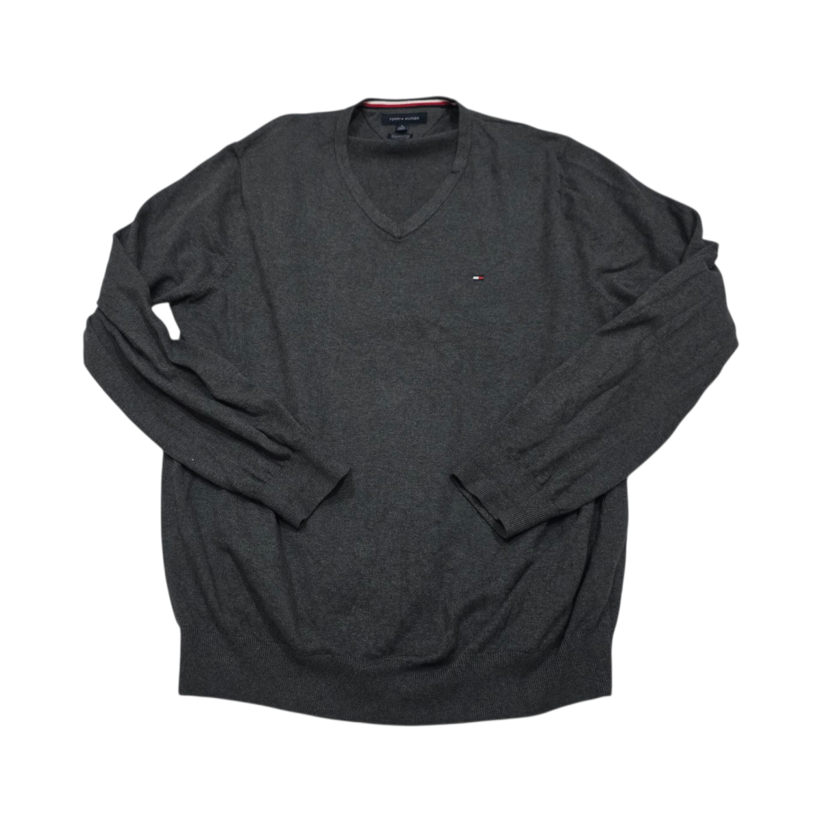 Sueter Tommy Hilfiger Xgrande Xl Premium Algodon Gris