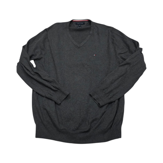 Sueter Tommy Hilfiger Xgrande Xl Premium Algodon Gris
