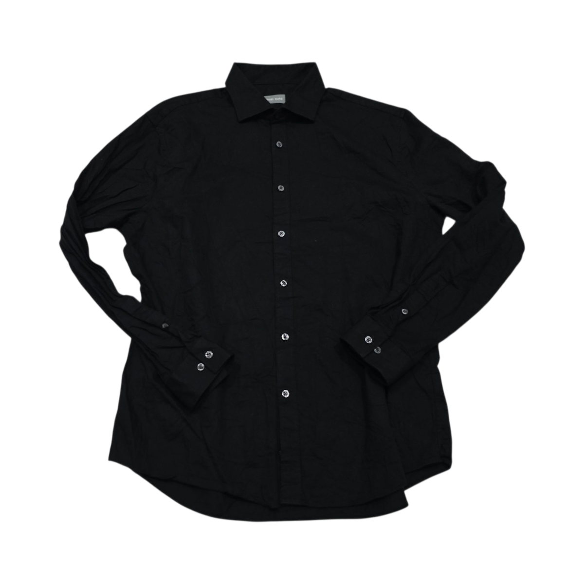 Camisa Michael Kors Xgrande 17 34-35 Slimfit Negro