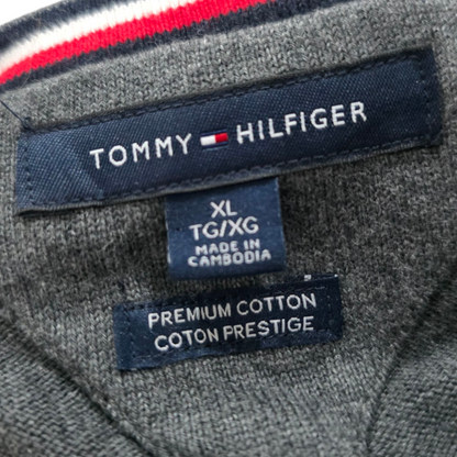 Sueter Tommy Hilfiger Xgrande Xl Premium Algodon Gris