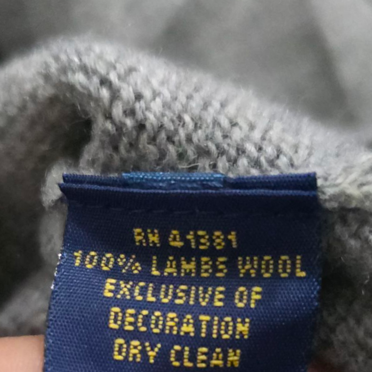 Sueter Ralph Lauren Xgrande Xl Gris Pony Azul Lana