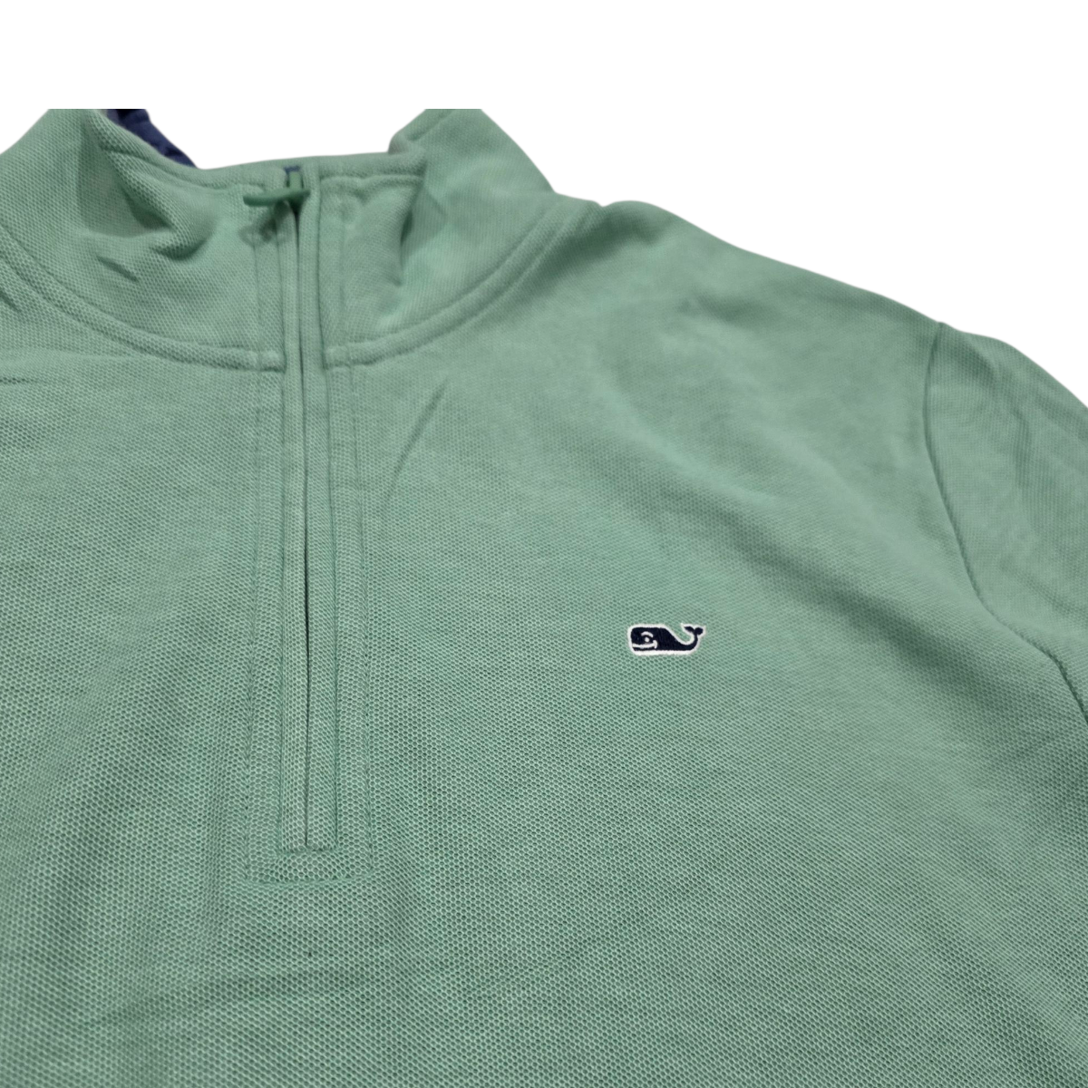 Sueter Vineyard Vines Chico S Verde medio cierre