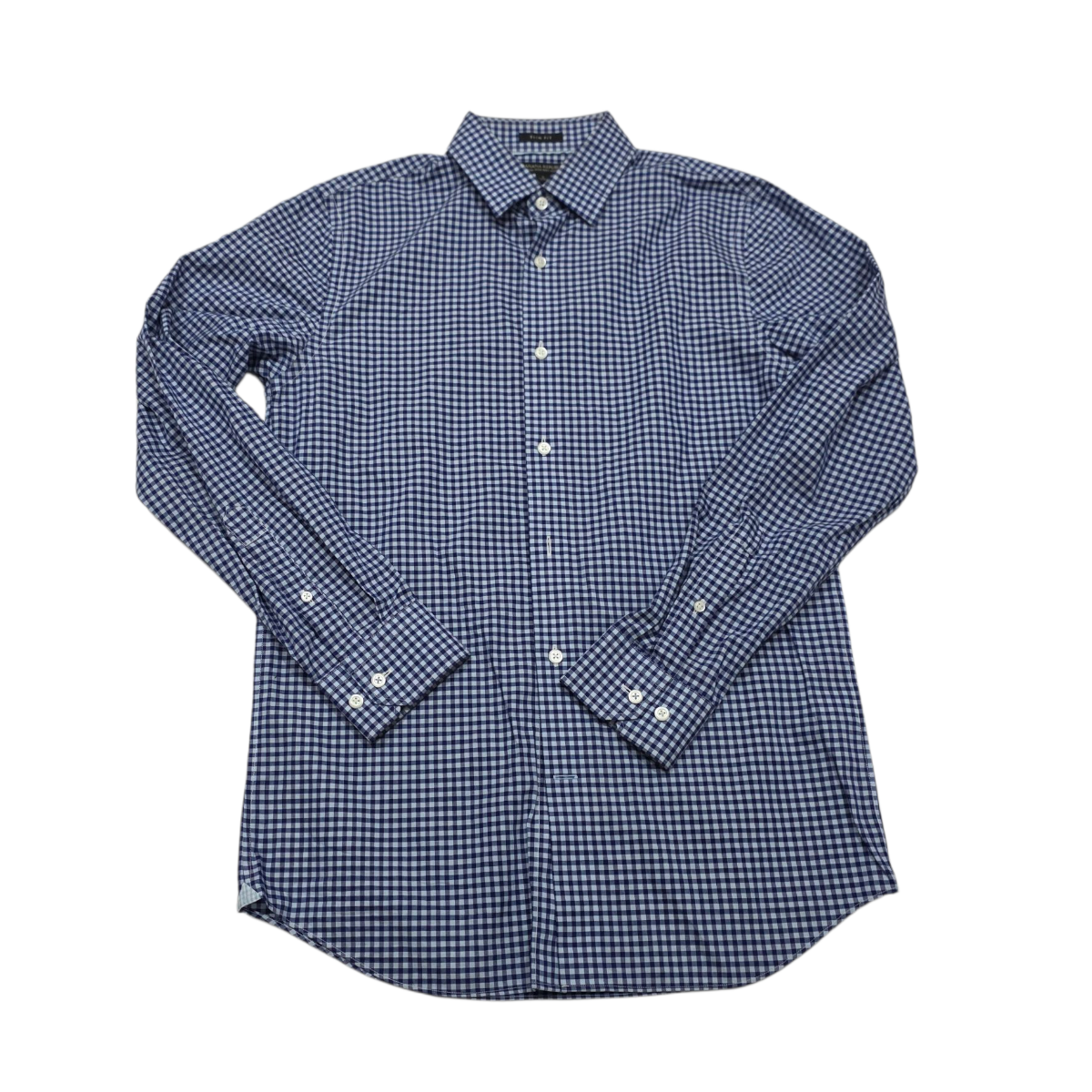 Camisa Slim Fit  Banana Republic Chico S Cuadros Azul