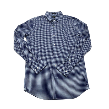 Camisa Slim Fit  Banana Republic Chico S Cuadros Azul