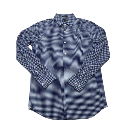 Camisa Slim Fit  Banana Republic Chico S Cuadros Azul