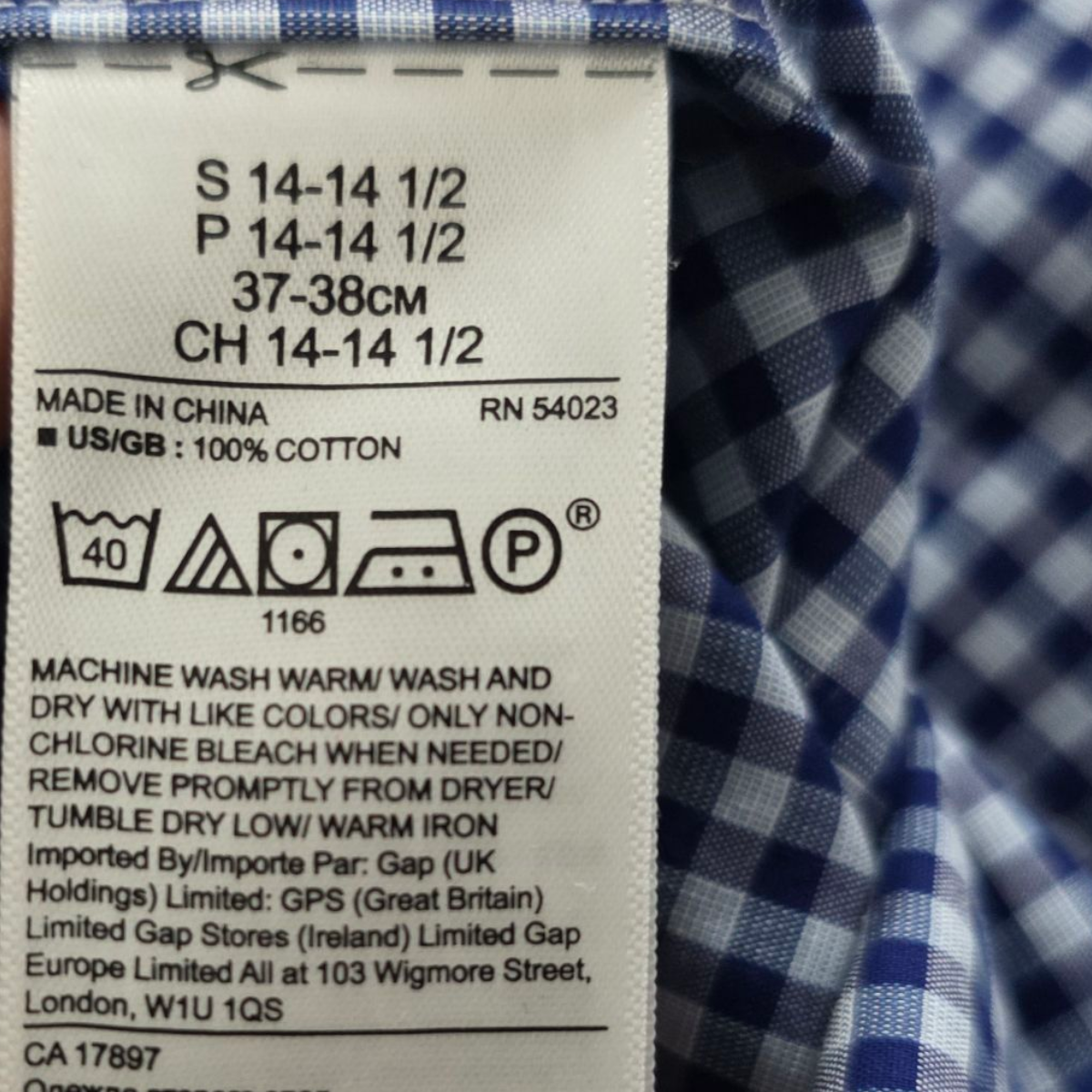 Camisa Slim Fit  Banana Republic Chico S Cuadros Azul