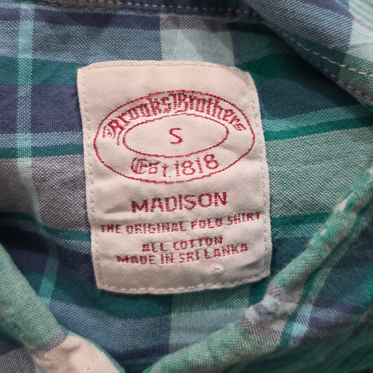 Camisa Manga Corta  Brooks Brothers Chico S Azul