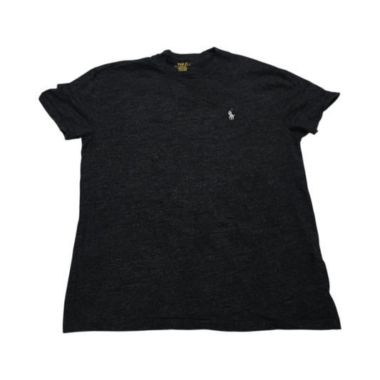 Playera Ralph Lauren Chico S  Gris Oscuro pony blanco
