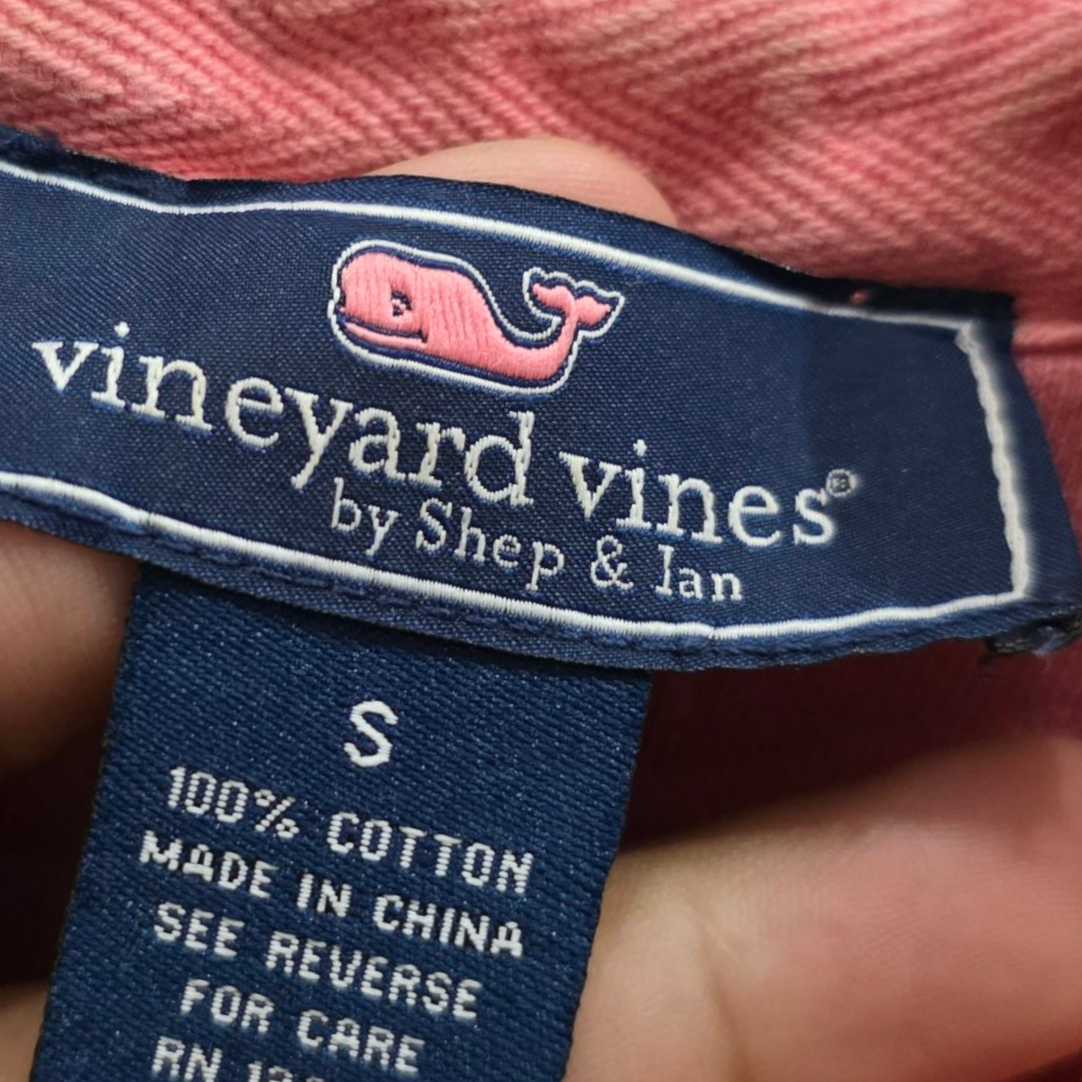 Sudadera Vineyard Vines Chico S  Coral deslavado