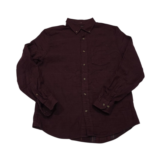 Camisa Standard Fit Banana Republic Mediana M Vino