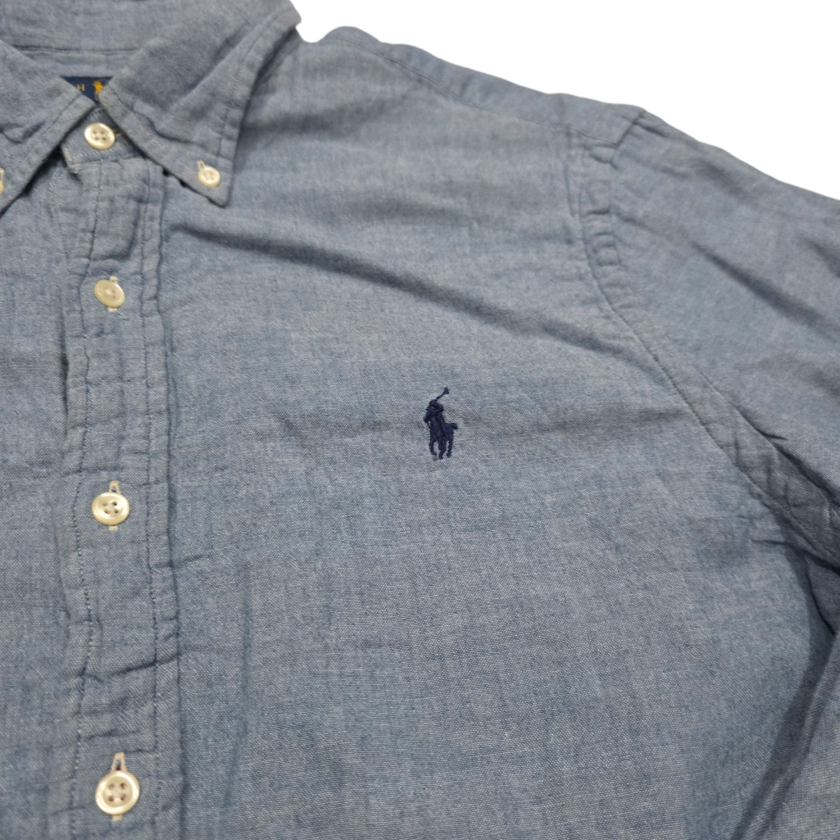 Camisa Ralph Lauren Grande L Slimfit Pony Azul