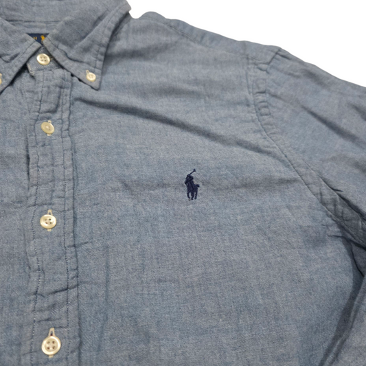 Camisa Ralph Lauren Grande L Slimfit Pony Azul