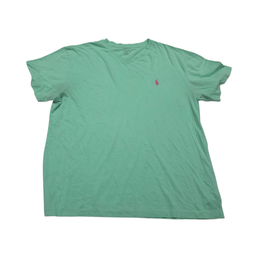 Playera Ralph Lauren Grande L Verde Agua Pony Rosa