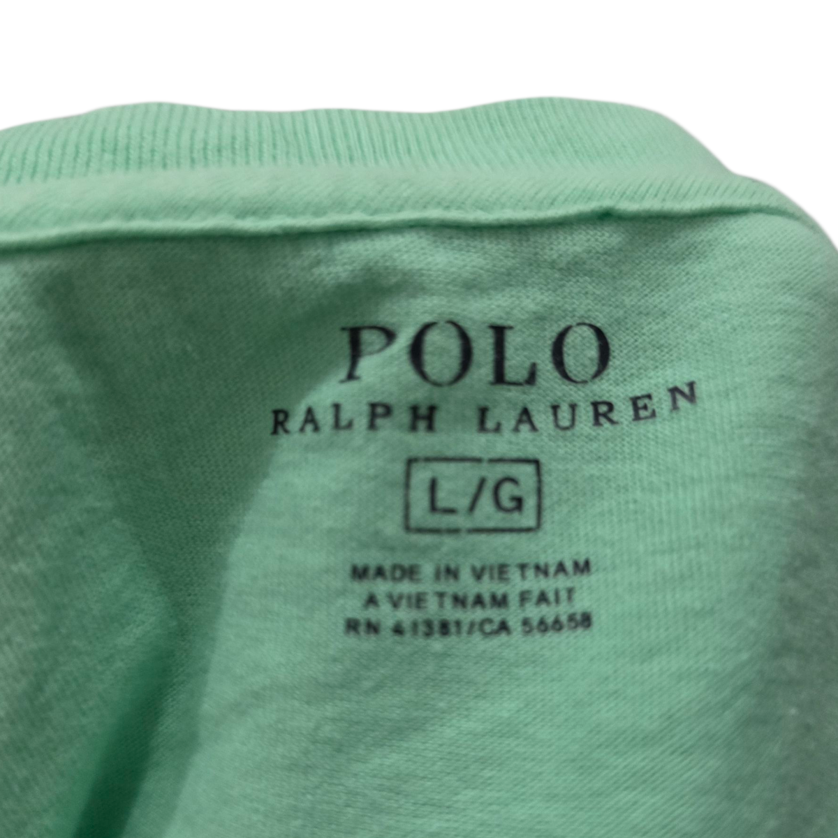 Playera Ralph Lauren Grande L Verde Agua Pony Rosa