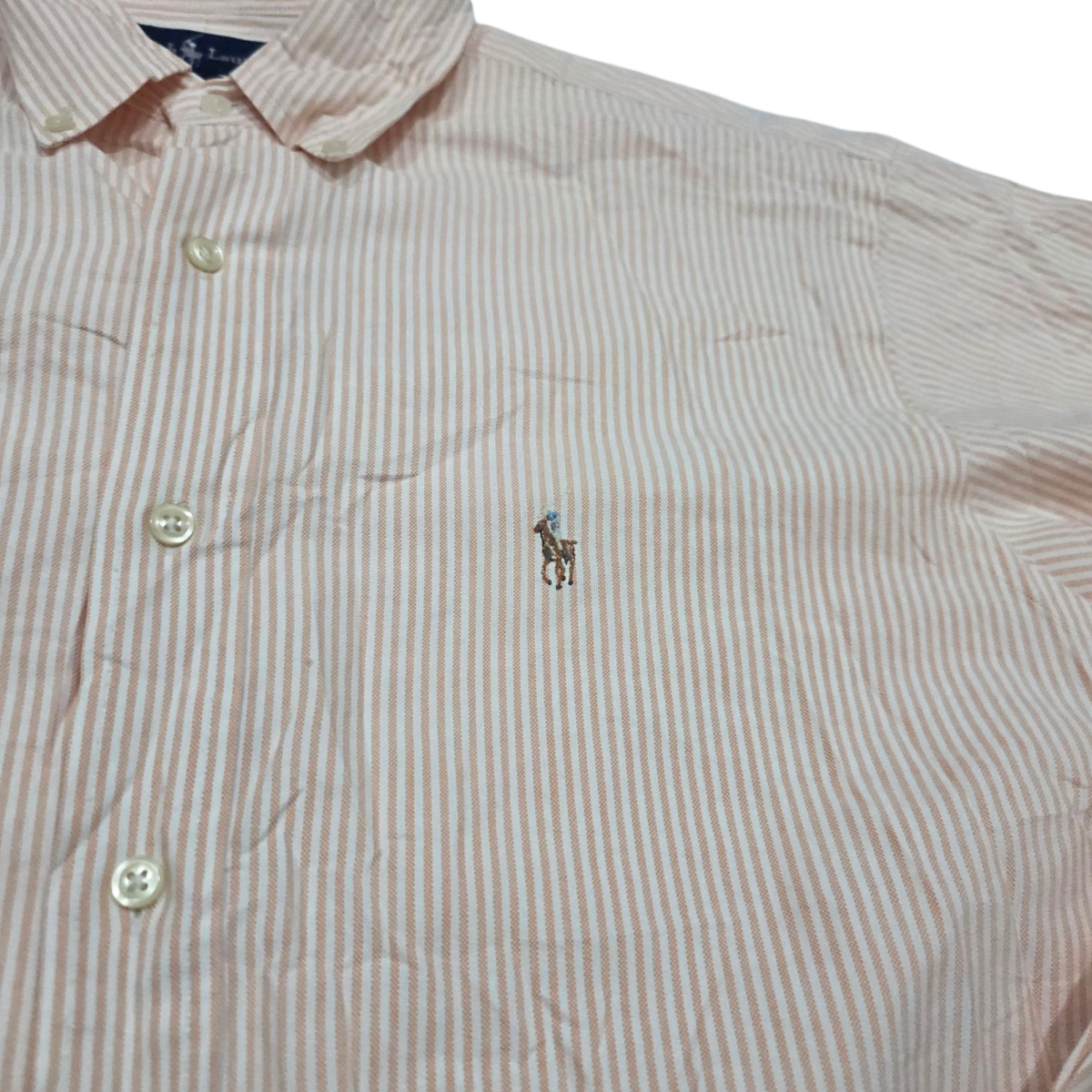 Camisa Ralph Lauren Xgrande Xl 17 Naranja Pony Colores