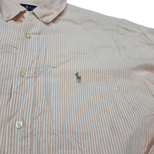 Camisa Ralph Lauren Xgrande Xl 17 Naranja Pony Colores