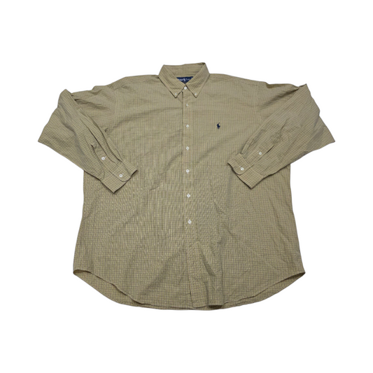 Camisa Blake Ralph Lauren Xgrande Xl Cuadro Amarilo Y Azul