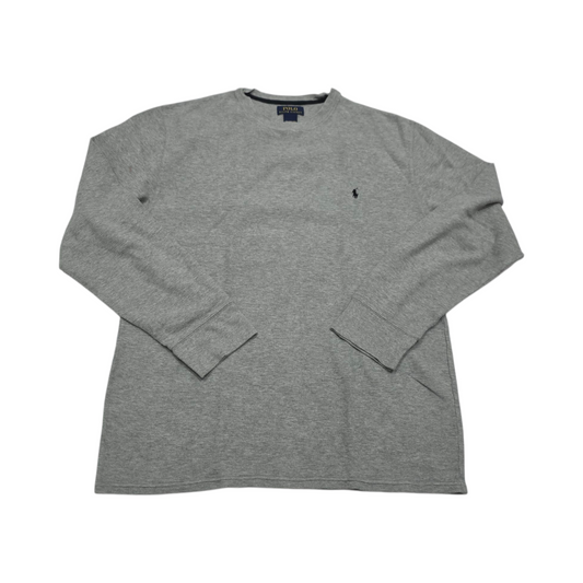 Playera Ralph Lauren 2xl Gris Pony Negro