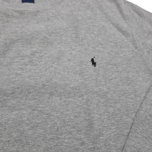 Playera Ralph Lauren 2xl Gris Pony Negro
