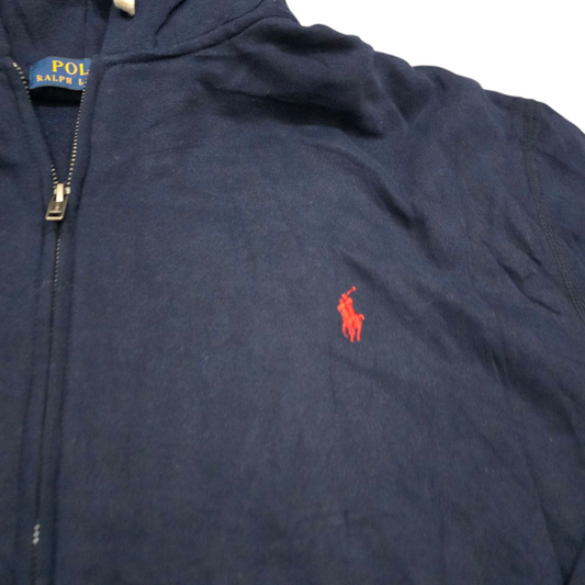 Sudadera Ralph Lauren 2xl Tall Azul Pony Rojo