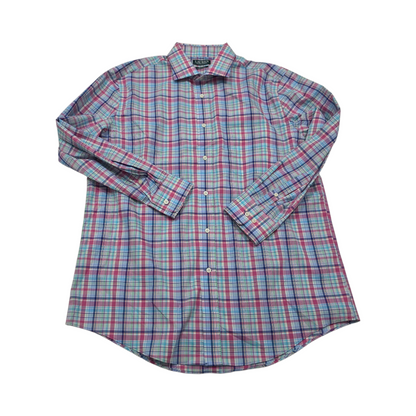 Camisa Lauren Ralph Lauren Xgrande 17 32-22 Regular Fit Rosa