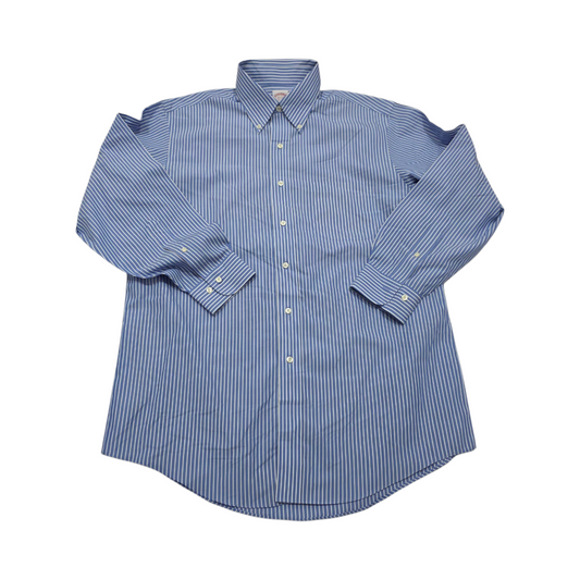 Camisa Brooks Brothers Grande 16 2/3 Azul Lineas