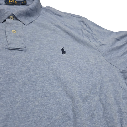 Playera Polo Ralph Lauren Xgrande Azul Claro Pony Azul