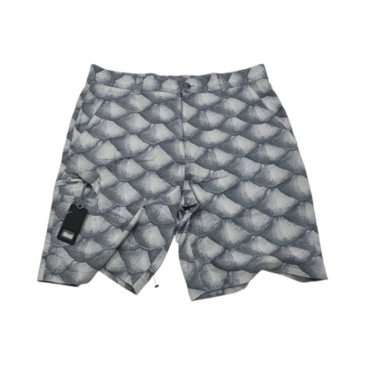 Bermuda Columbia Talla 34 Gris Con Destapador