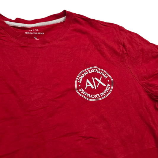 Playera Armani Exchange Chico S Regular Rojo