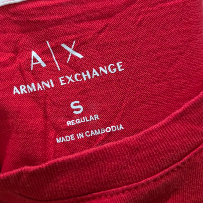 Playera Armani Exchange Chico S Regular Rojo