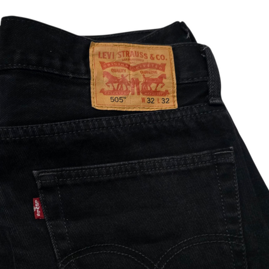 Pantalon Levis 505 32x32 Recto Negro