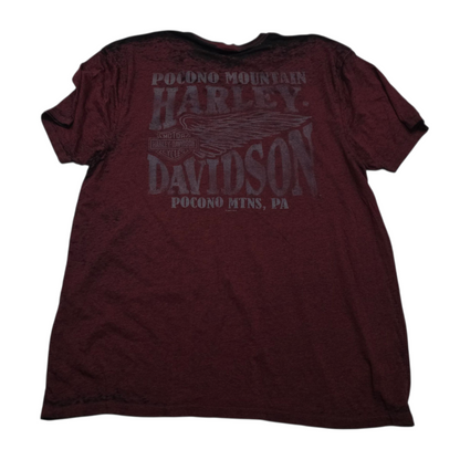 Playera Casual Pocono Harley Davidson 3xl Vino