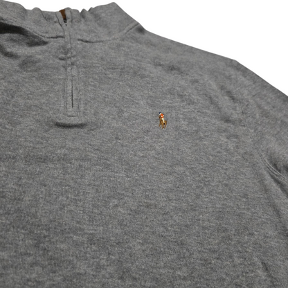 Sueter Ralph Lauren 2xl Gris Pony Colores Estate Rib