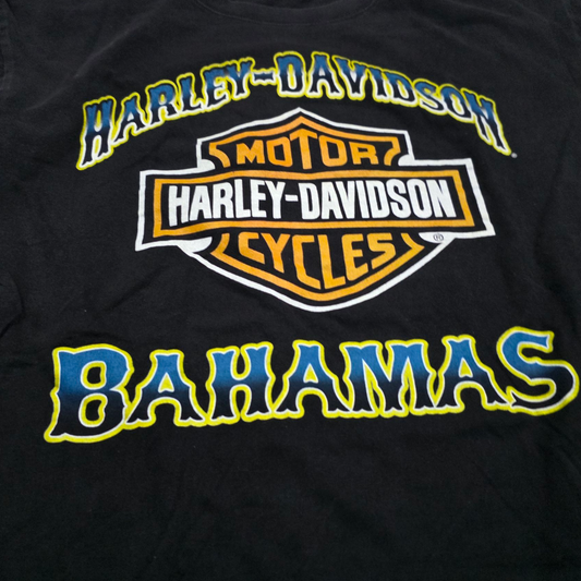 Playera Casual Bahamas Hraley Davidson Xgrande Xl Negro