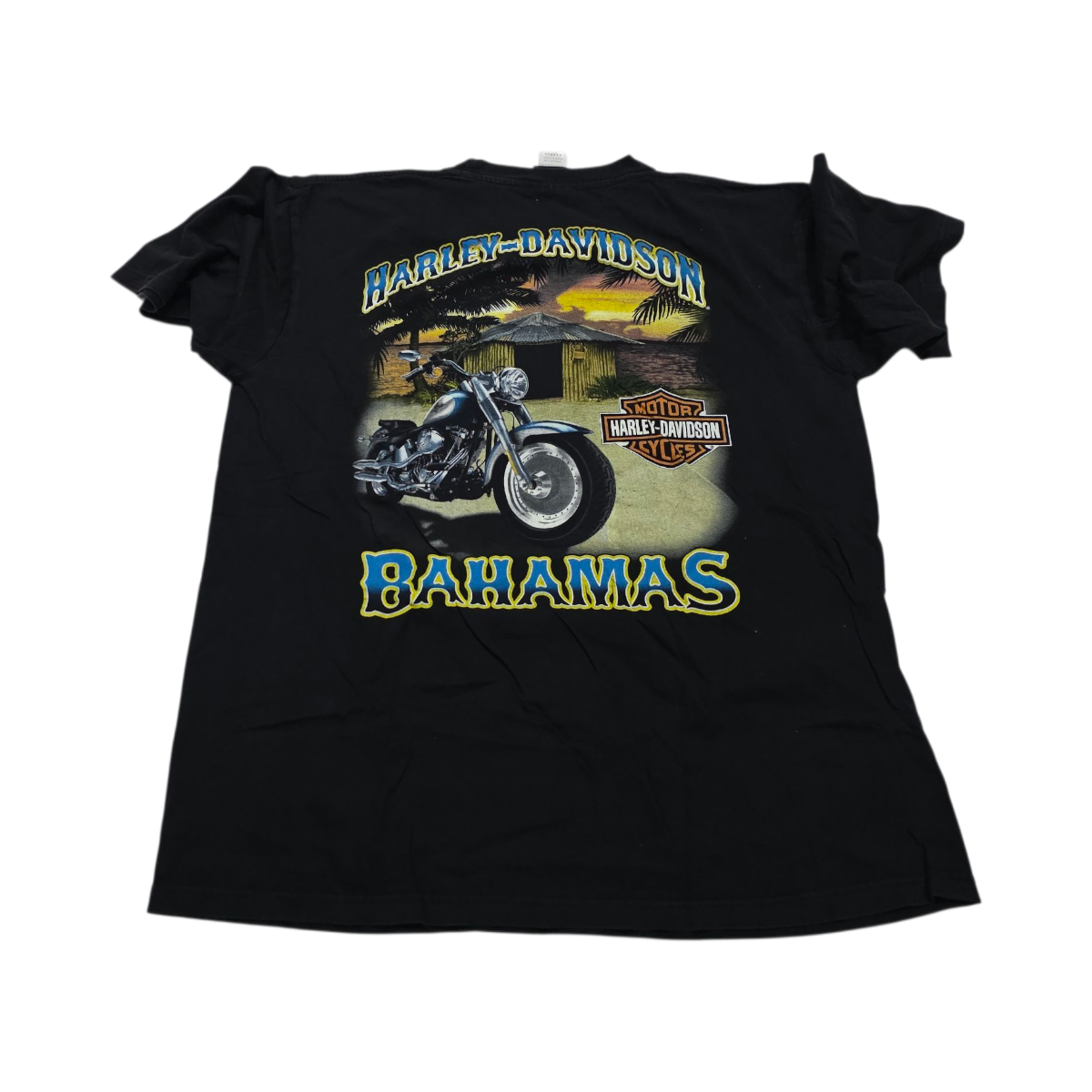 Playera Casual Bahamas Hraley Davidson Xgrande Xl Negro